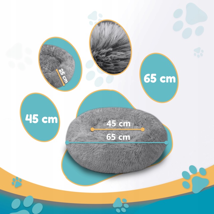 Legowisko posłanie Chmurka dla psa i kota Shaggy 65