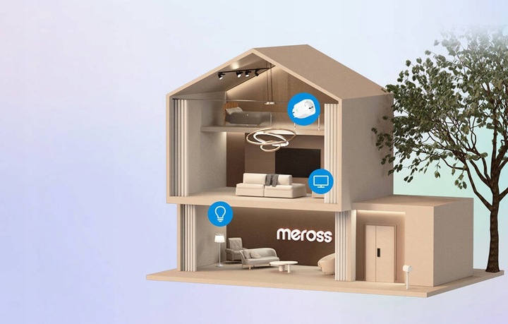 GNIAZDKO MEROSS MATTER INTELIGENTNE POMIAR ENERGII SMART 4x GNIAZDO