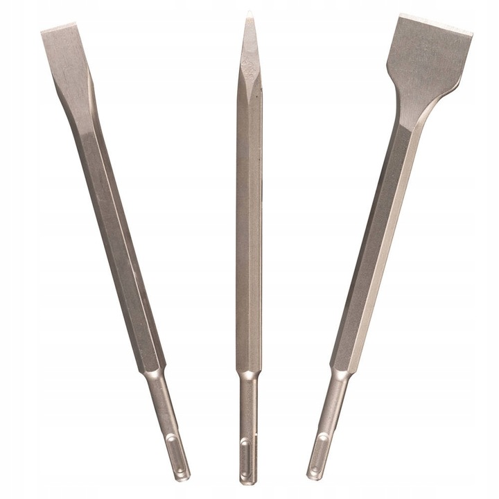 MAKITA Zestaw dłuto szpic przecinak SDS+ 3 szt. D-08735 D-08729