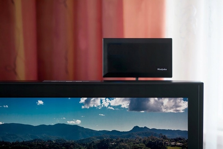 ANTENA TV KOMPAKTOWA DVB-T2 DAB POKOJOWA SLIM USB