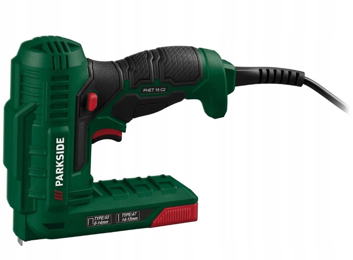 PARKSIDE PHET 15 C2 Zszywacz elektryczny 70W 2w1 do zszywek i gwoździ