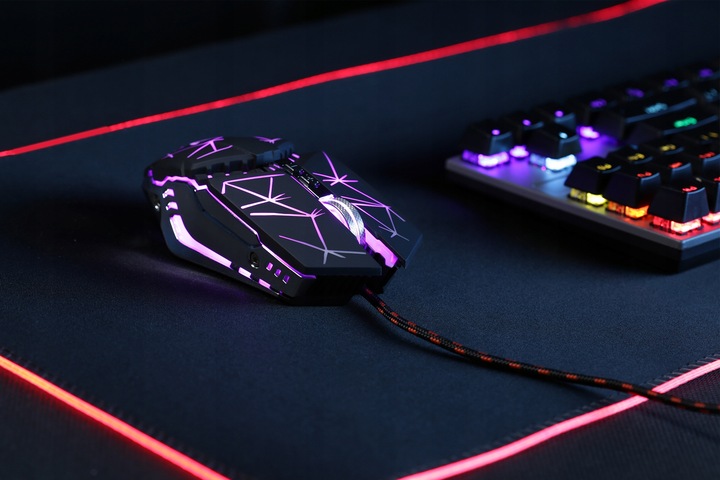 MYSZKA GAMINGOWA MYSZ DLA GRACZY T-WOLF V7 LED