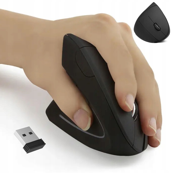 MYSZ ERGONOMICZNA Pionowa Wertykalna Bezprzewodowa