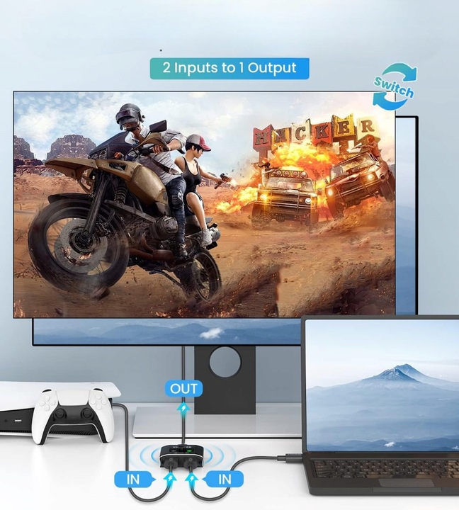 Switch hdmi 4K 60Hz z obsługą HDR SOUNIX