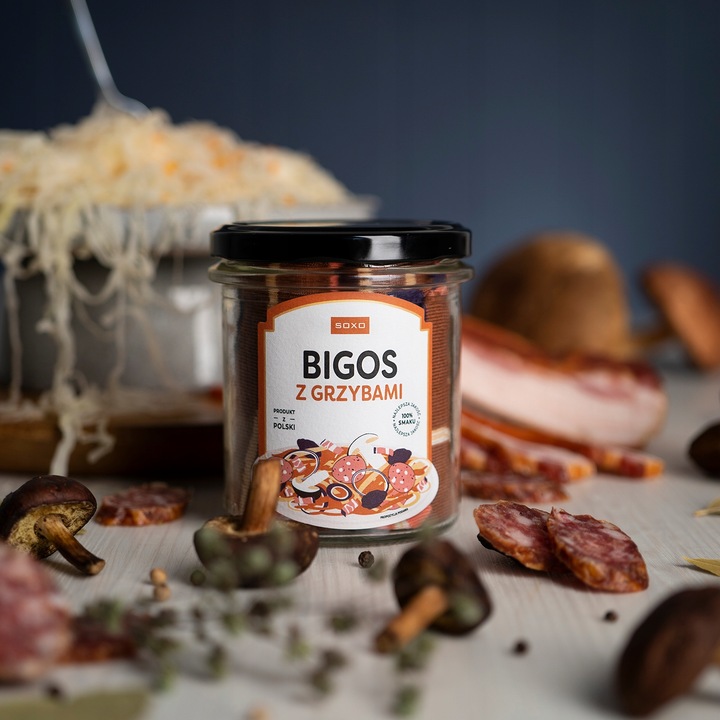 SOXO skarpety męskie bigos w słoiku śmieszny prezent na święta 40-45