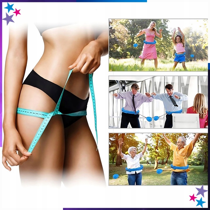 HULA HOP z Obciążeniem Odchudzające Obciążnikiem z Wypustkami SMART HULAHOP