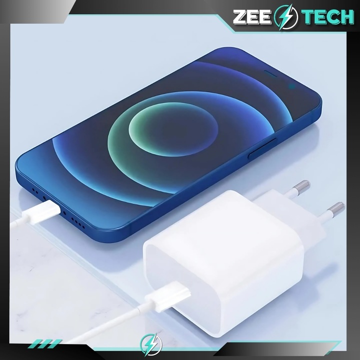 ŁADOWARKA SIECIOWA USB-C DO IPHONE 15 16 PRO MAX PLUS + KABEL USB-C 60W 1m