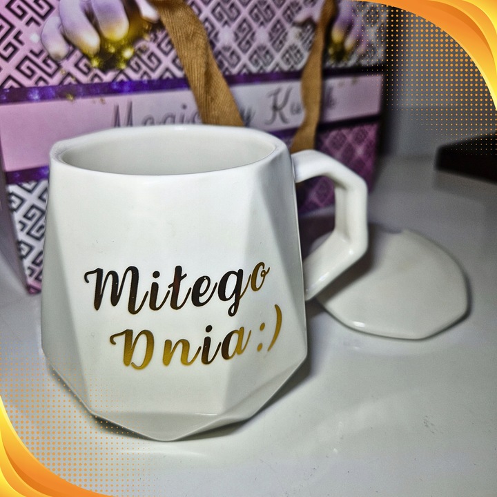 PODGRZEWACZ Kubek Ceramiczny CZAJNIK ZESTAW DO KAWY HERBATY MIŁEGO