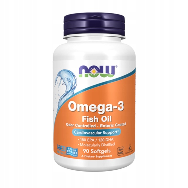 NOW FOODS KWASY OMEGA 3 200 SGELS ODPORNOŚĆ SERCE