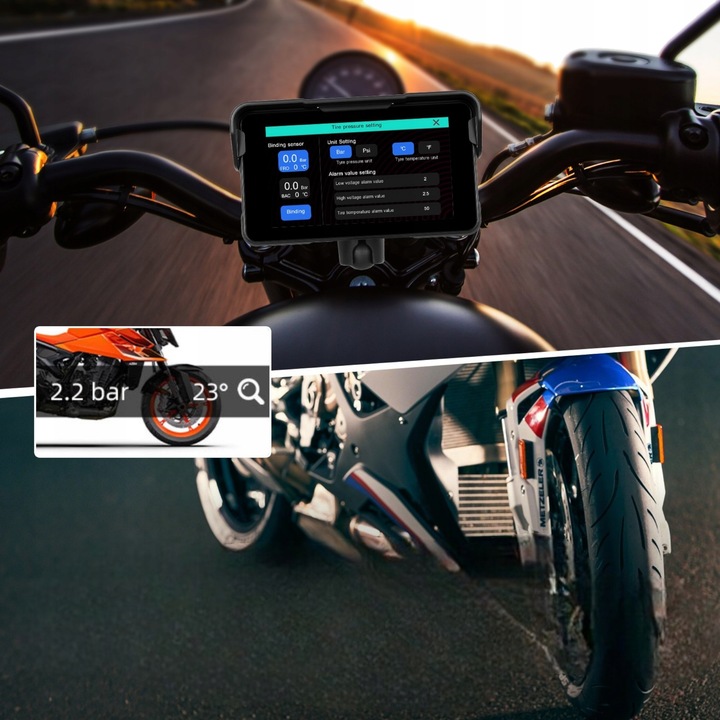 TABLET STACJA MOTOCYKLOWA MULTIMEDIALNA NAWIGACJA CARPLAY ANDROID AUTO