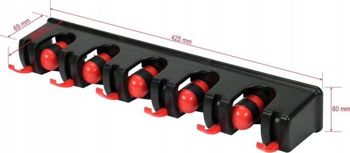 WIESZAK UCHWYT NARZEDZIA MIOTŁY MOP GRABIE ŁOPATY