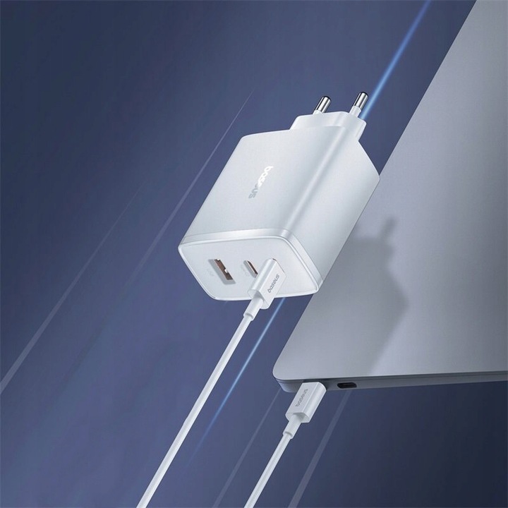 Ładowarka sieciowa Baseus USB-C USB 65W do telefonu, komputera / szybka