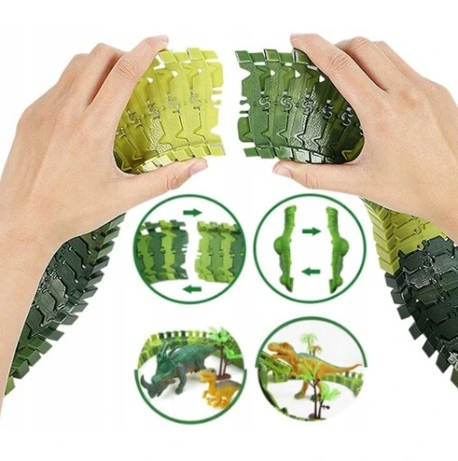 MEGA TOR WYŚCIGOWY DINOZAUR PARK MAGIC TRACK 270el