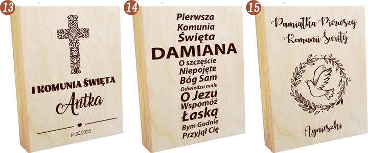 BIBLIA NA KOMUNIĘ PAMIĄTKA PIERWSZEKJ KOMUNII Z GRAWEREM PIĘKNY PREZENT