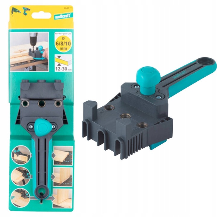 WOLFCRAFT Przyrząd do połączeń kołkowych szablon do wiercenia