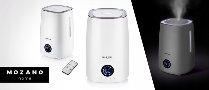 NAWILŻACZ POWIETRZA 3w1 4L HIGROMETR AROMATERAPIA DYFUZOR JONIZATOR