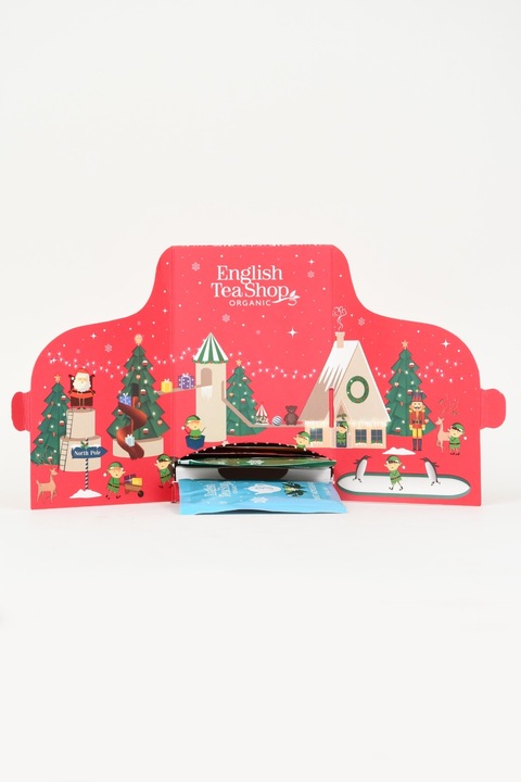 Biały kalendarz adwentowy, Advent Calendar, 25 saszetek idealny na prezent