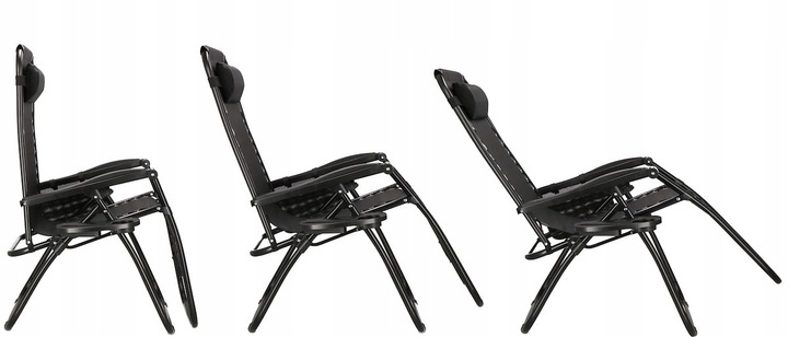 LEŻAK OGRODOWY PLAŻOWY FOTEL SKŁADANY ZERO GRAVITY TURYSTYCZNY KRZESŁO 2w1