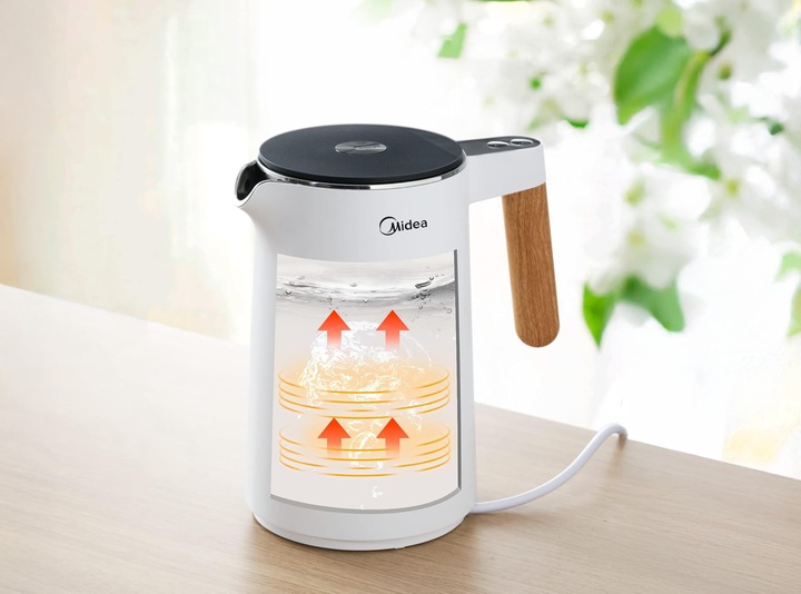 Midea Czajnik elektryczny 1,5L 2200W biały regulacja temperatury