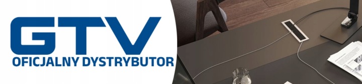 Przepust kablowy MERIDA do biurka do kabli 51x180 GTV czarny