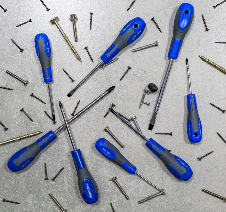 ZESTAW ŚRUBOKRĘTÓW WKRĘTAKÓW Z MAGNESEM 8SZT MOCNE