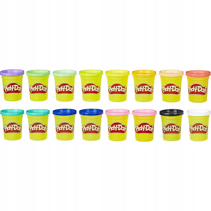 PLAY DOH CIASTOLINA zestaw 16 kolorowych tub 1,81 kg