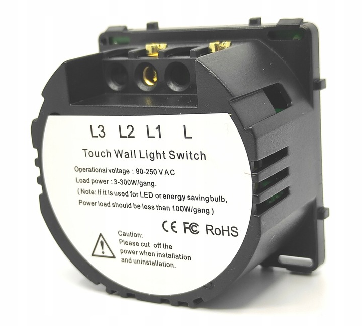 Wkład Moduł Włącznik Przełącznik Dotykowy Światła Pojedynczy LED fi60 PANEL