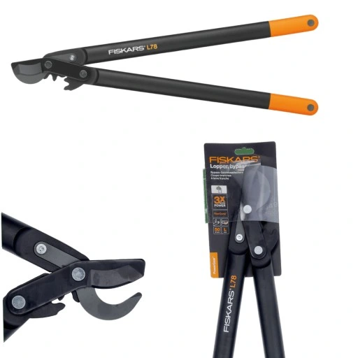 FISKARS L78 Sekator dwuręczny nożycowy do cięcia GRUBYCH gałęzi 50mm