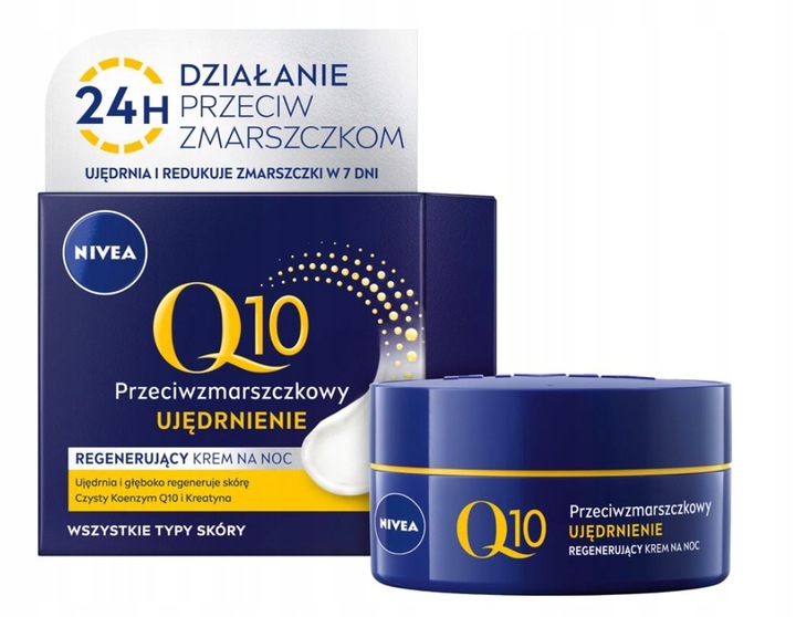 NIVEA Q10 Krem przeciwzmarszczkowy dzień noc SPF15 50ml x2 + Pod oczy 15ml
