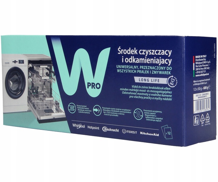 12x ODKAMIENIACZ do pralek i zmywarek 3w1 WPRO