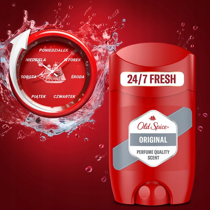 Old Spice Original Dezodorant męski w sztyfcie, 6 x 50 ml, 48h świeżości