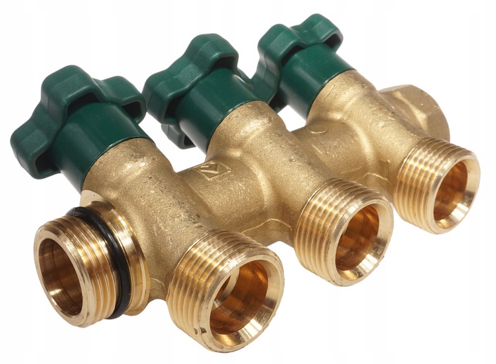 ROZDZIELACZ DO WODY UŻYTKOWEJ CIEPŁEJ ZIMNEJ HERZ 3 punkty