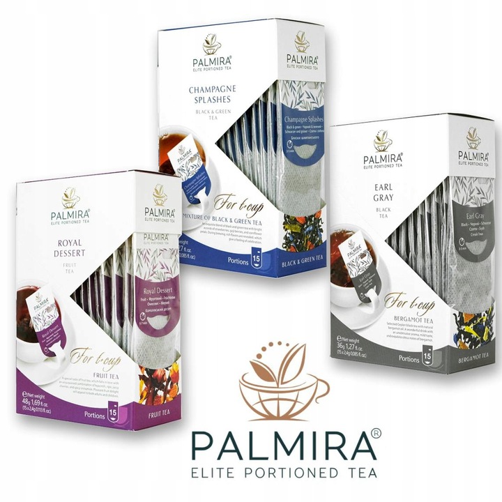 Zestaw deluxe herbat "Wiosenny" Earl Gray Champagne splashes Royal dessert