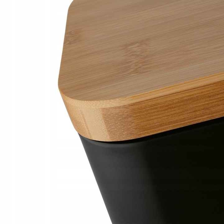 CHLEBAK STALOWY BAMBUSOWY POJEMNIK STALOWY NA BUŁKI CHLEB PIECZYWO BAMBUS