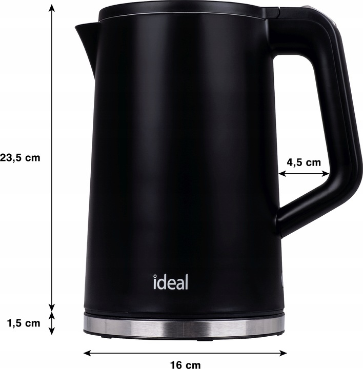 CZAJNIK ELEKTRYCZNY BEZPRZEWODOWY IDEAL Izolowany CICHY