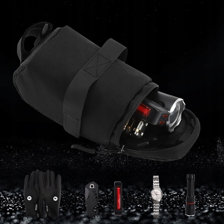 WOZINSKY TORBA ROWEROWA POD SIODEŁKO SAKWA NA ROWER NA DROBIAZGI POJEMNA