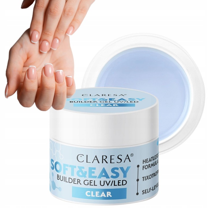 Claresa Soft Easy Builder Gel Żel Budujący Clear Transparentny Bazowy
