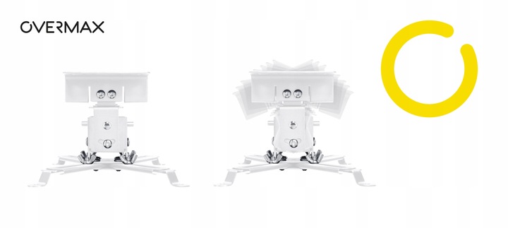 UCHWYT OBROTOWY do projektora Sufitowy Ścienny dł do 65 cm UNIWERSALNY