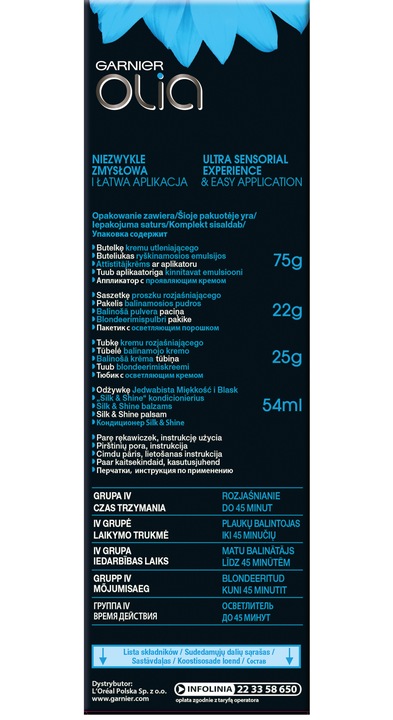 Rozjaśniacz Do Włosów Garnier Olia B+++