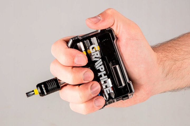 WIERTARKO WKRĘTARKA AKUMULATOROWA GRAPHITE + ZESTAW BITÓW 10 szt.