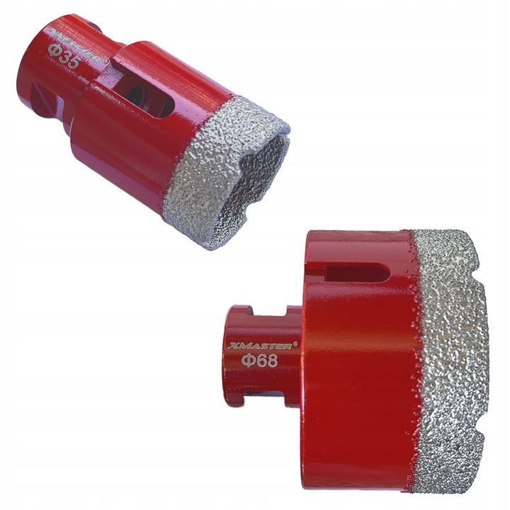 OTWORNICA DIAMENTOWA KORONKA DO GRESU M14 ZESTAW ⌀ 6,8,10,35,68 mm +ADAPTER