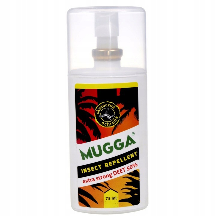 Mugga Strong spray 50% DEET 75 ml odstraszacz na komary i kleszcze ORYGINAŁ