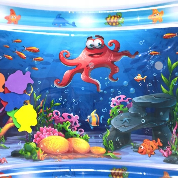 Dmuchana Mata Wodna Sensoryczna Dla Niemowląt Mata Wodna XXL 69cm