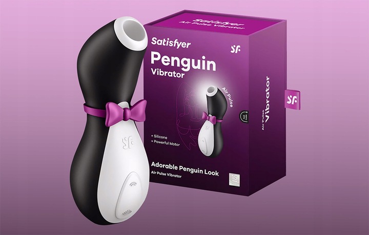 SATISFYER PINGWIN MASAŻER ŁECHTACZKI DAMSKI WIBRATOR PINGWINEK CIŚNIENIOWY