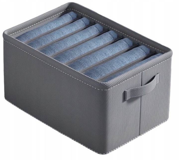 Zestaw Organizerów NA UBRANIA Pojemniki do SZAFY szuflady BIELIZNĘ