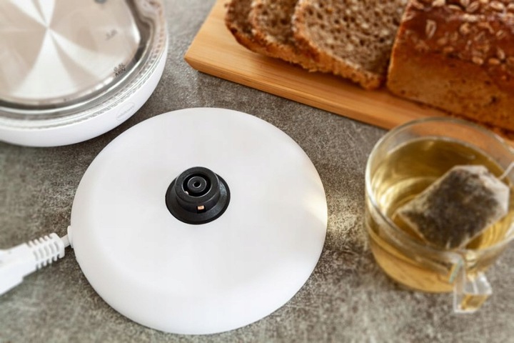 CZAJNIK ELEKTRYCZNY BEZPRZEWODOWY SZKLANY C510 2200W 1,7l BIAŁY