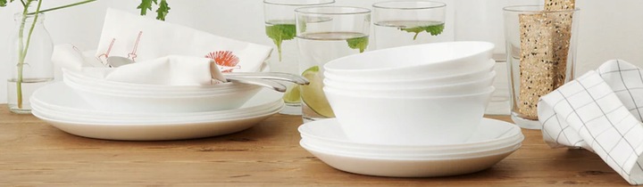 Serwis obiadowy Ikea OFTAST 18 szt miski talerze talerzyki