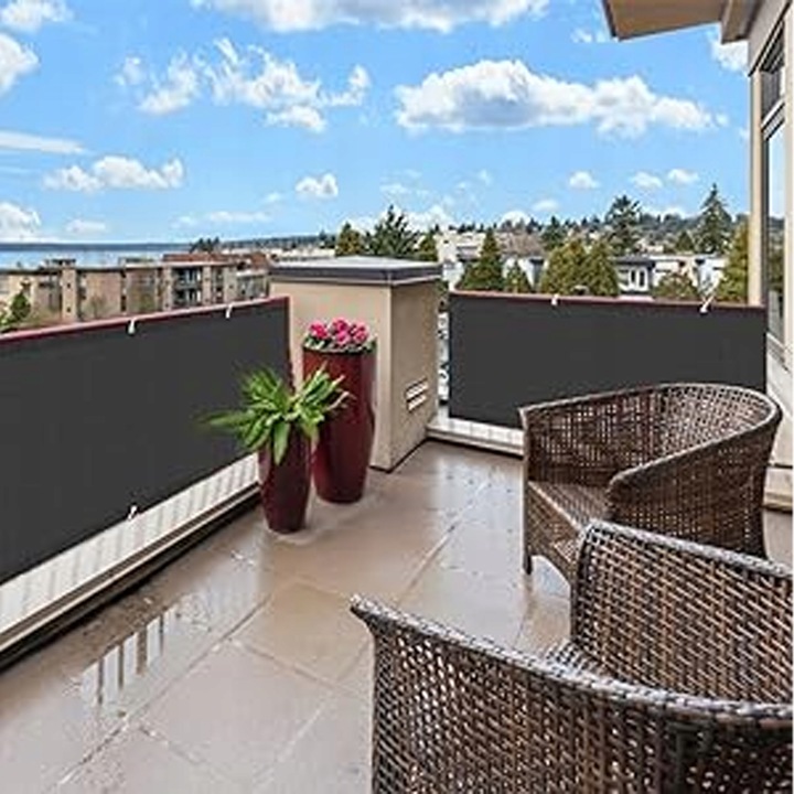 OSŁONA BALKONOWA MATA TARASOWA SIATKA NA BALKON TARAS PŁOT 1,2x5m UV