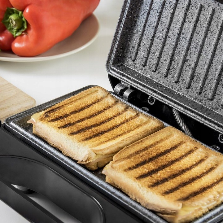 DUŻY TOSTER OPIEKACZ DO KANAPEK TOSTÓW GRILL NIEPRZYWIERAJĄCA POWŁOKA
