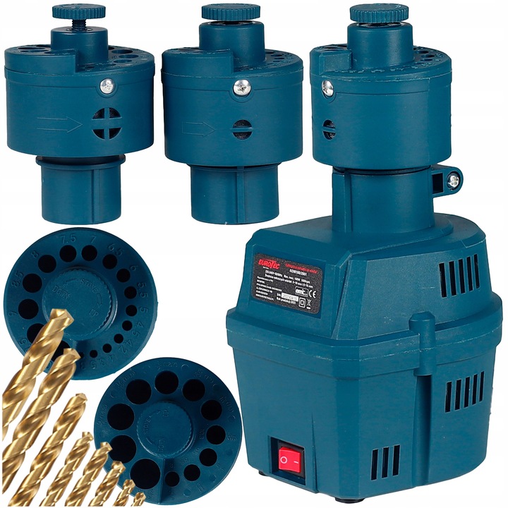 OSTRZAŁKA DO WIERTEŁ 3-16 MM ADAPTER +2x GŁOWICA ELEKTRYCZNA DO